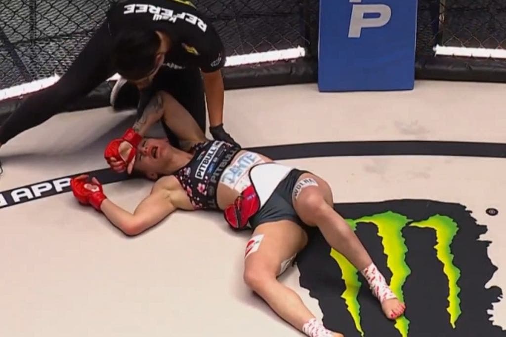 Fin du combat Eva Dourthe vs Ewelina Woźniak